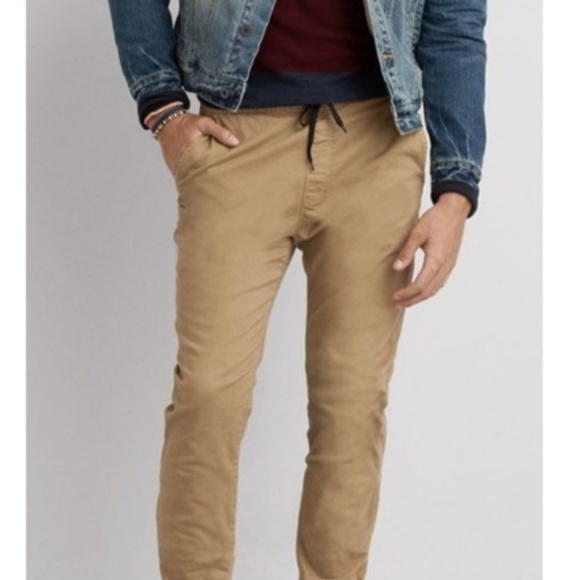ae khaki joggers